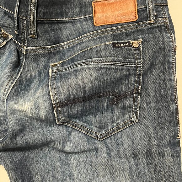 Mavi Jeans Medium Wash Casual Straight Leg Stretch Denim Blue Men's size 33x36 - Picture 6 of 8